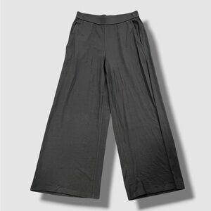 Eileen Fisher -Dark Gray Wide-Leg Crop Pants